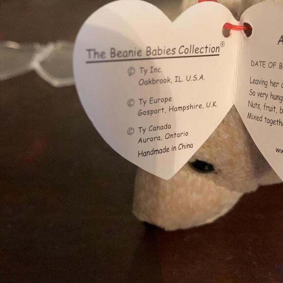 🍁Ty beanie baby Bear Almond April 14, 1999 - Picture 9 of 12